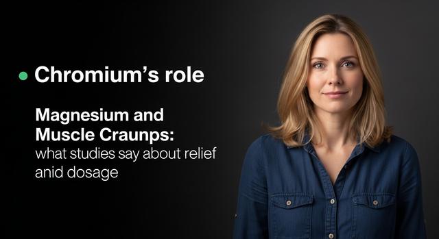 Magnesium and muscle cramps: what studies say about relief and dosage