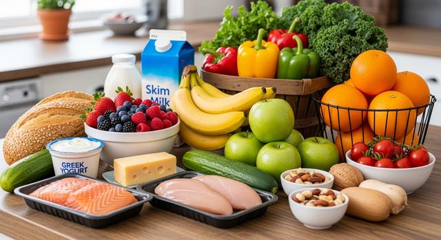 Healthy Guide: dash diet grocery list for family meals