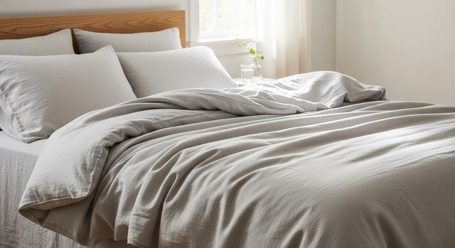 Natural linen bedding breathable for hot sleepers | Cool Bed