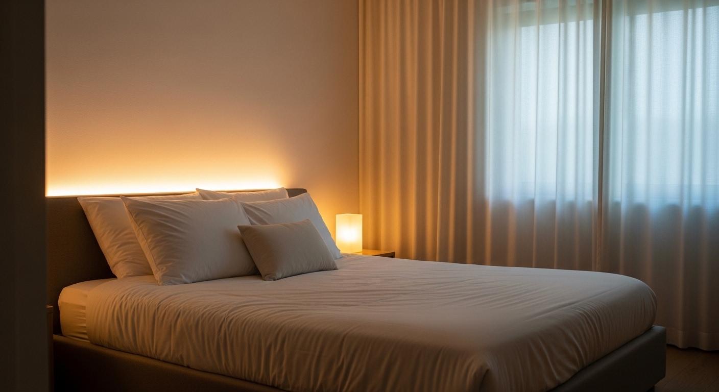 Soft lighting setup for relaxing bedtime: simple bedtime tips