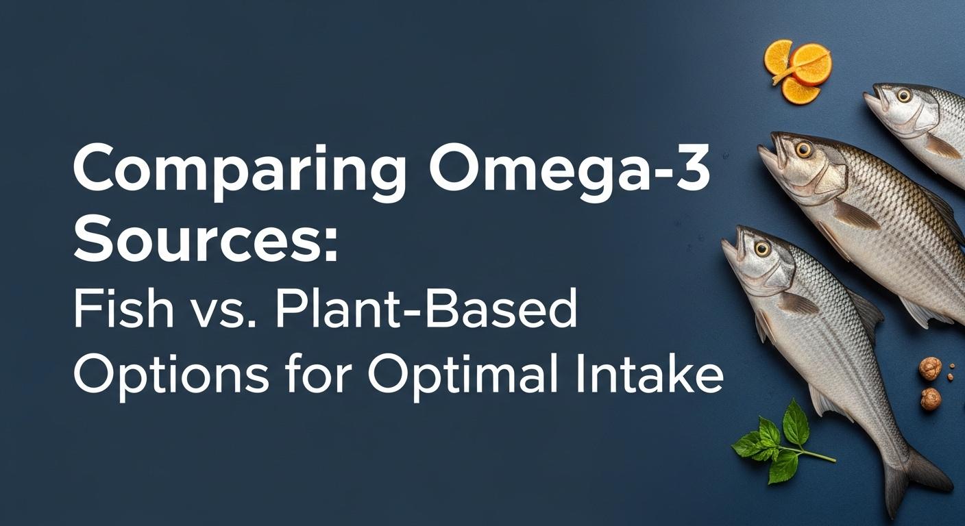 Comparing Omega-3 Sources: Fish vs. Plant-Based Options for Optimal Intake Comparing Omega-3 Sources: Fish vs. Plant-Based Options for Optimal Intake